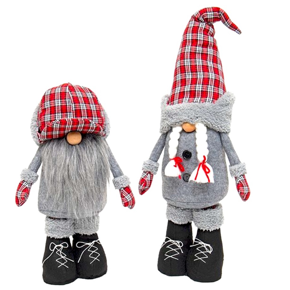 2 Christmas Gnomes Expandable Plush